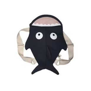 Baby Bites Plecak dziecięcy Shark Navy blue - Plecaki szkolne i tornistry - miniaturka - grafika 1