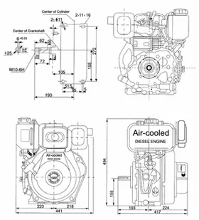 WEIMA Silnik spalinowy WM188FBE-Z88, 12KM - Silniki spalinowe - miniaturka - grafika 8