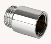 Łączniki, trójniki, kształtki - Przedłużka mosiężna 3/4'' 50 mm chrom - miniaturka - grafika 1