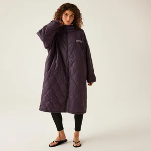 Regatta Unisex Płaszcz Plażowy Quilted Fioletowy, Rozmiar: L/XL - Płaszcze damskie - miniaturka - grafika 1