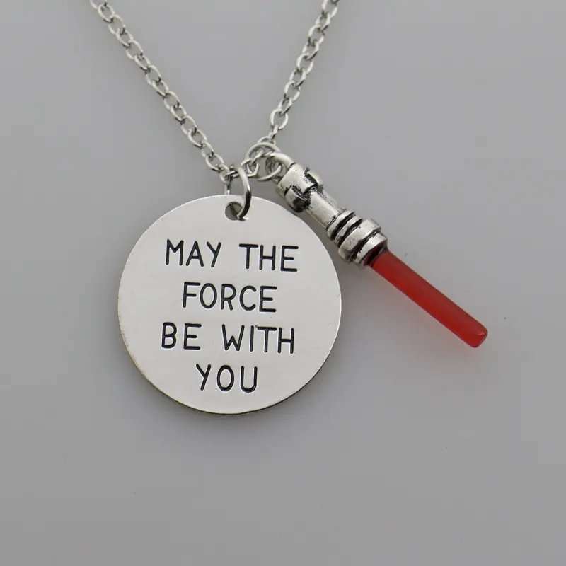 Naszyjnik wisiorek Gwiezdne Wojny Star Wars May The Force Be With You