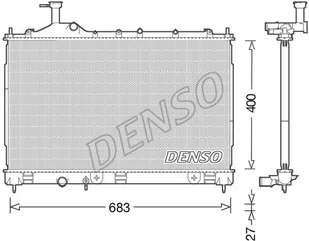 Chłodnica, układ chłodzenia silnika Denso DRM45038 - Układ chłodzenia - akcesoria - miniaturka - grafika 1