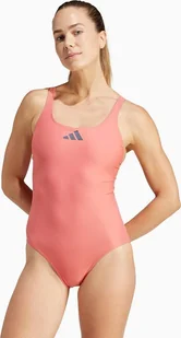 Adidas Kostium kąpielowy damski adidas 3 Bar Logo Swimsuit różowy IQ3985 40 - Stroje kąpielowe - miniaturka - grafika 1