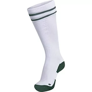 Skarpetki męskie - Hummel Unisex Element Football Sock skarpety biały Weiß/Evergrün 31W / 34L 204046-9004 - grafika 1