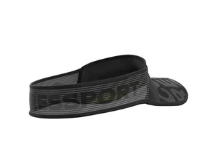 COMPRESSPORT Daszek biegowy SPIDERWEB ULTRALIGHT VISOR BLACK EDITION 2019 czarny - Czapki i chusty sportowe damskie - miniaturka - grafika 2