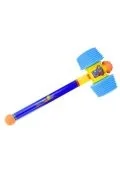 Zabawy w naśladowanie dorosłych - Młotek zabawkowy miękki niebieski 60cm - miniaturka - grafika 1