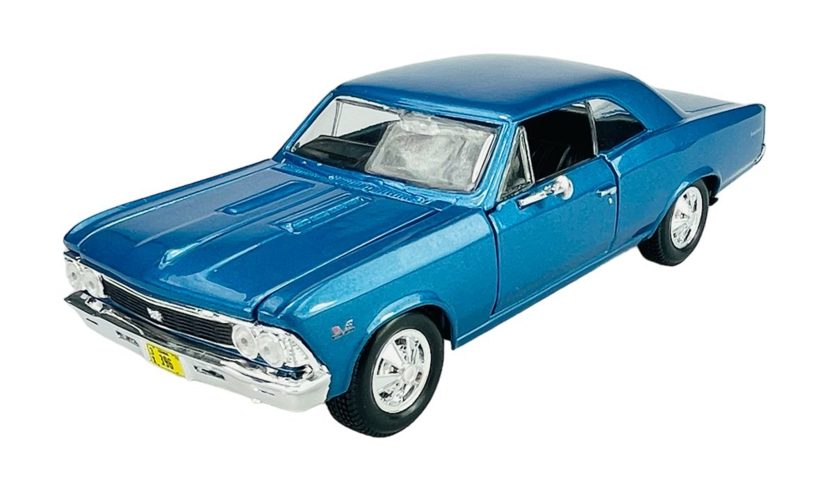 MAISTO 1966 CHEVROLET CHEVELLE SS 396 NIEBIESKI 1:24 31960