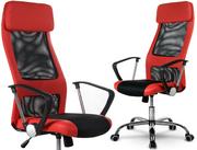 Fotele i krzesła biurowe - SOFOTEL Fotel biurowy SOFOTEL Rio, czerwony - miniaturka - grafika 1