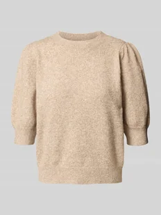 Sweter z dzianiny o kroju comfort fit z bufiastymi rękawami model ‘DOFFY’ - Swetry damskie - miniaturka - grafika 1