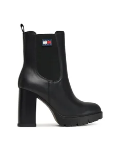 Tommy Jeans Botki Tjw EN0EN02831 Czarny - Botki damskie - miniaturka - grafika 1