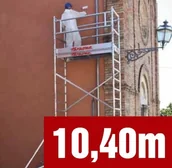 Rusztowania - Rusztowanie aluminiowe TOP-SYSTEM 75x180cm - wysokość robocza 10,40m - miniaturka - grafika 1