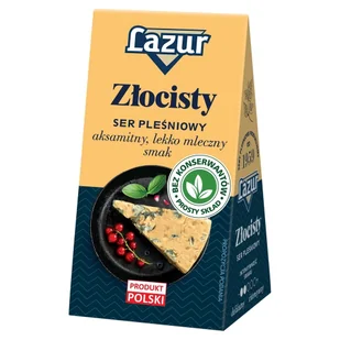Lazur Ser pleśniowy Złocisty 100g - Szybkie dania obiadowe - miniaturka - grafika 1
