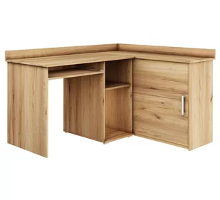 Biurko narożne wolnostojące  MICHAŁ dąb złoty - Biurka - miniaturka - grafika 1