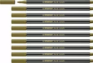 Przybory szkolne - Stabilo Pisaki 1kol Metalc Zlo 1.4 68/810 pudełko A 10 - miniaturka - grafika 1