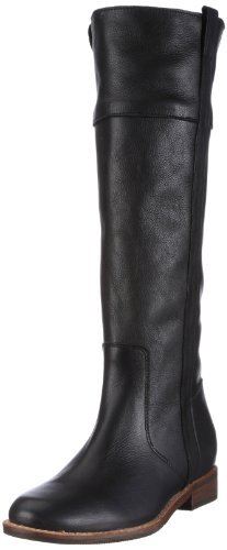 Buffalo London 13000 Cow Milled 122705 damskie kozaki, Czarny Czarny 01, 42 EU
