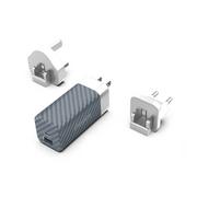 Ładowarki do telefonów - Energizer Ultimate - Ładowarka sieciowa Multiplug EU / UK / US GaN USB-C & USB-A 65W PD (Srebrny) - miniaturka - grafika 1