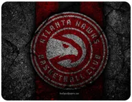 Podkładki pod mysz - PODKŁADKA POD MYSZKĘ ATLANTA HAWKS + IMIĘ 23x19CM DO LAPTOPA - miniaturka - grafika 1
