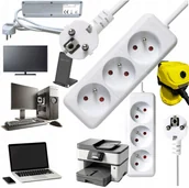 Listwy zasilające - Listwa zasilająca Bounn BOUNN listwa zasilajÄ ca 3 gniazda 1,5 m biaÅa 16A - miniaturka - grafika 1