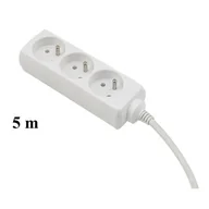 Przedłużacze i rozgałęźniki - Przedłużacz listwowy 5 m 3 gniazdowy z uziemieniem EPS-305 - miniaturka - grafika 1