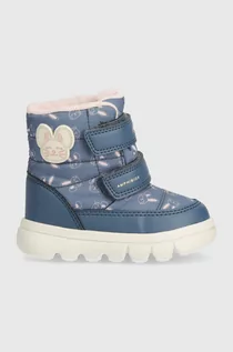 Buty dla dziewczynek - Geox buty zimowe dziecięce B365AC 000MN B WILLABOOM B A kolor niebieski - grafika 1