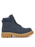 Buty dla chłopców - Tommy Hilfiger Trapery T3X5-34125-1269 D Granatowy - miniaturka - grafika 1