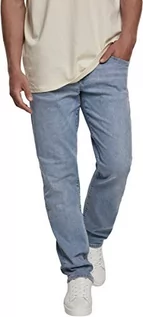 Spodenki męskie - Urban Classics Męskie dżinsy Relaxed Fit męskie spodnie jeansowe, niebieski (Lighten Wash 02294), 31W x 34L - grafika 1