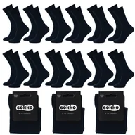 Skarpetki męskie - 12X SOKKO SKARPETKI MĘSKIE DŁUGIE GRANAT BAMBUSOWE 39-41 - SM12-S60-GRA-39-41 - miniaturka - grafika 1