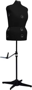 Manekin krawiecki Regulowany Damski Czarny L Rozmiar 44-50 - Manekiny wystawowe - miniaturka - grafika 1