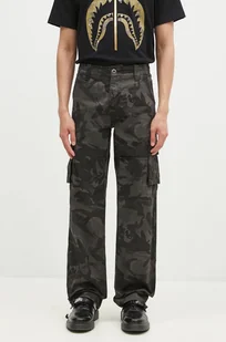 Alpha Industries spodnie bawełniane Jet Pant Camo kolor czarny proste 101212C - Spodnie męskie - miniaturka - grafika 1