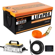 Baterie do zasilaczy awaryjnych UPS - Bateria LiFePO4 do wózków golfowych Cloudenergy 36V(38,4V) 105Ah, z ładowarką 20A, energią 4032Wh, BMS Bluetooth 200A - miniaturka - grafika 1