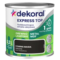 Emalie - Szybkoschnąca Dekoral Emalia akrylowa EXPRESS TOP Czarna magia 0,2 l - miniaturka - grafika 1