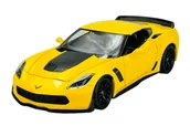 Samochody i pojazdy dla dzieci - WELLY 2017 CHEVROLET CORVETTE Z06 ŻÓŁTY 1:24 24085 - miniaturka - grafika 1