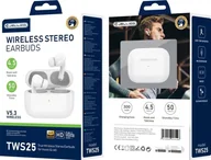 Słuchawki - JELLICO bezprzewodowe TWS25 Biały - miniaturka - grafika 1