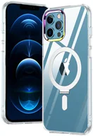 Etui i futerały do telefonów - Etui magnetyczne Magsafe z podstawką do iPhone 14 Pro Max, przezroczyste - miniaturka - grafika 1