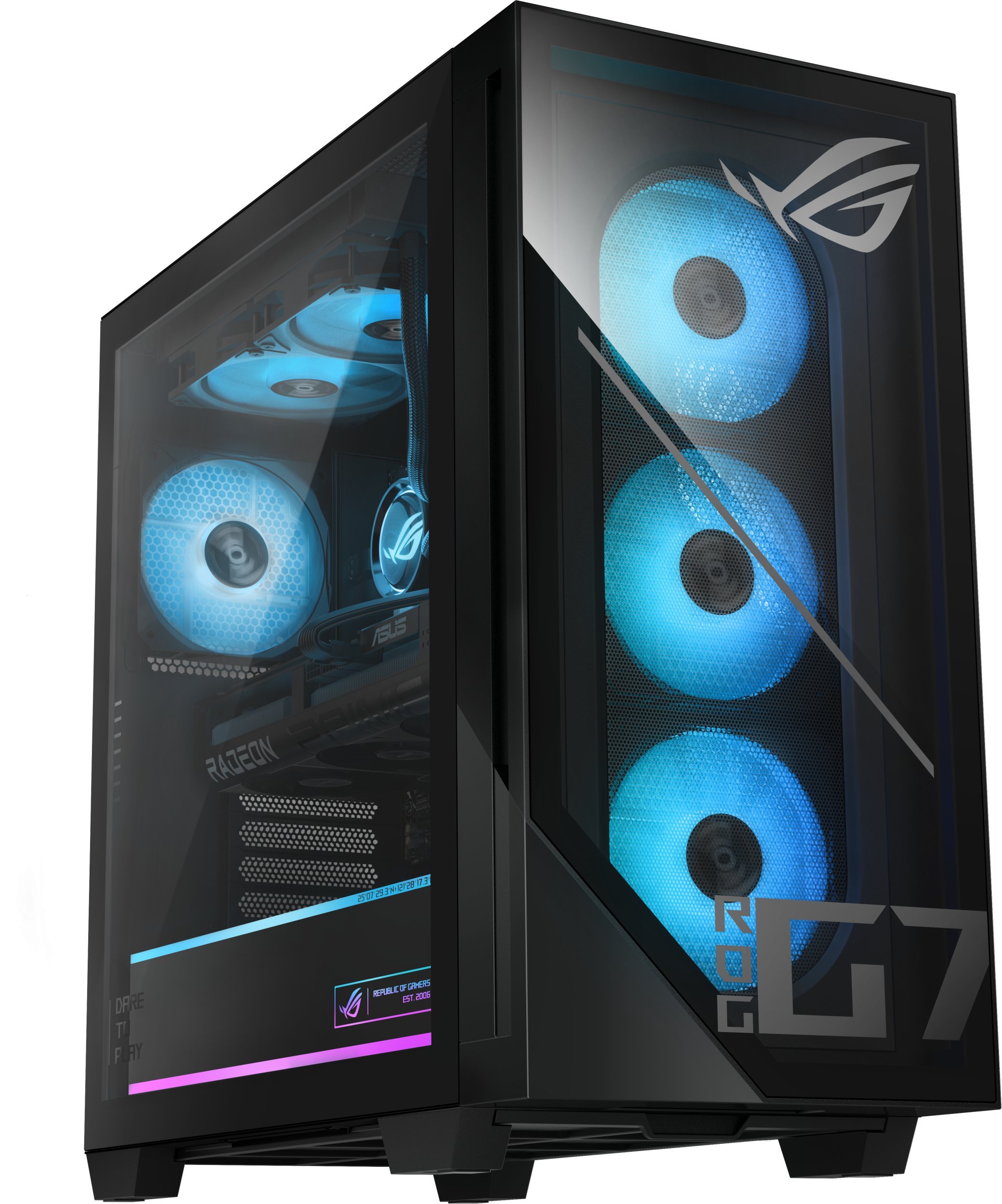 Komputer Asus ROG G700 GM700TZ-R9800X212W AMD Ryzen™ 7 9800X3D 64 GB DDR5-SDRAM 2 TB SSD NVIDIA GeForce RTX 5080 Windows 11 Home Tower PC Czarny 90PF05T1-M01500