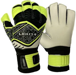 Rękawice bramkarskie Ligue Guard white-lime-black - Piłka nożna - miniaturka - grafika 1