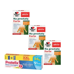 Protefix® Krem mocujący XXL 94 g + 3x Doppelherz® aktiv Na prostatę FORTE, 3x30 kapsułek ZESTAW - Układ moczowy i płciowy - miniaturka - grafika 1