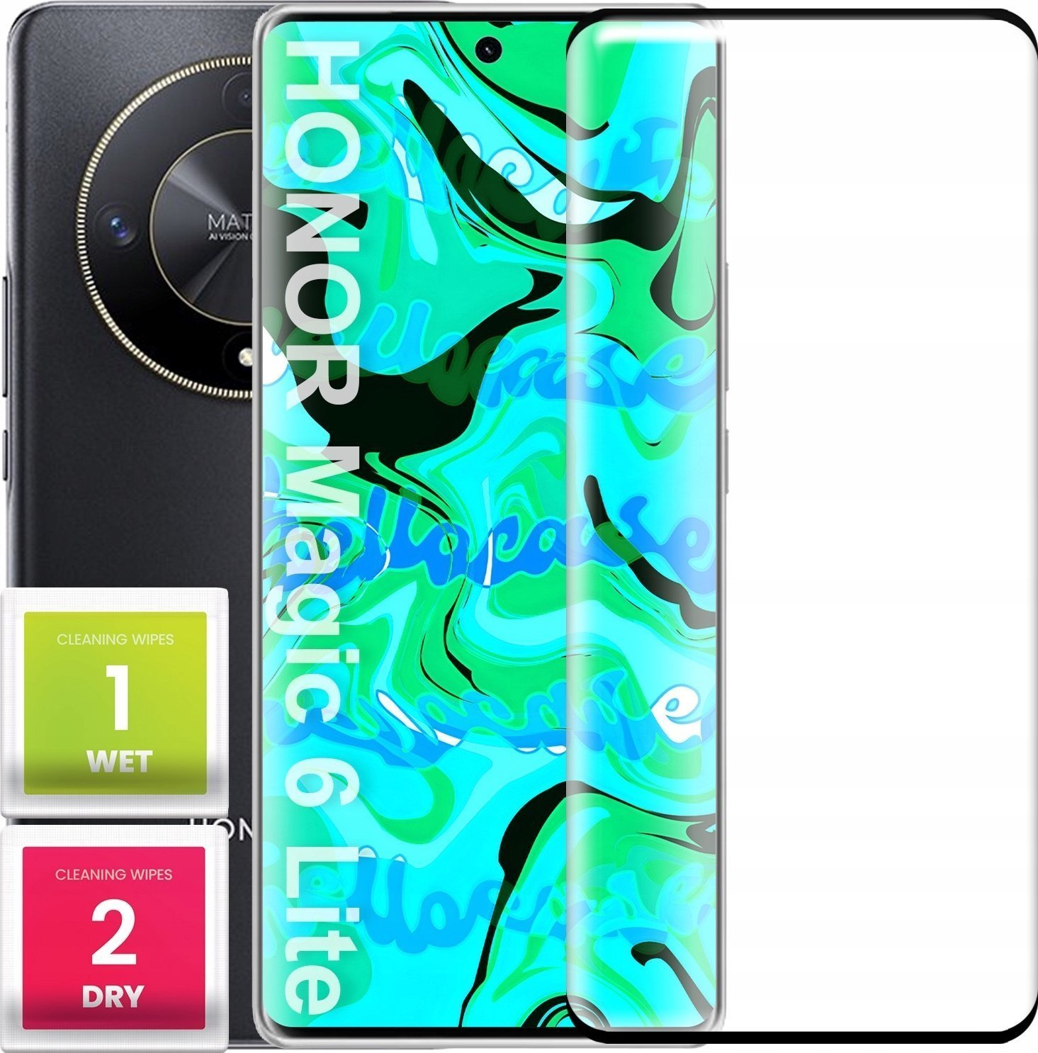 Szkło Hartowane Do Honor Magic6 Lite Curved, Pełne 5D, 9H, Ochronne