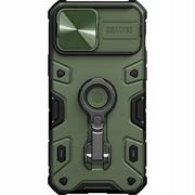 Etui i futerały do telefonów - Nillkin Etui z ochroną aparatu CamShield Armor Pro do iPhone 13 Pro Max zielone - miniaturka - grafika 1
