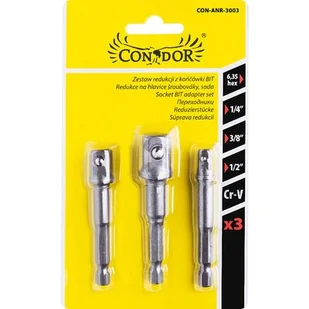 MAR Chle Końcówki redukcyjne do kluczy nasadowych 1/4",3/8",1/2" 5902143160564 - Klucze i nasadki - miniaturka - grafika 2