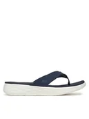 Klapki i japonki damskie - Skechers Japonki On-The-Go 600-Vacay 140702/NVY Granatowy - miniaturka - grafika 1