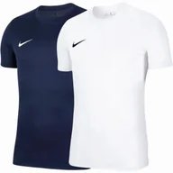 Koszulki męskie - Nike Koszulka Męska T-shirt Sportowa Zestaw Biała + Granatowa Bv6708 R. Xxl - miniaturka - grafika 1