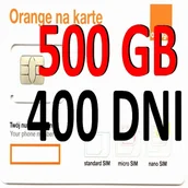 Startery i doładowania - Internet Na Kartę Starter Orange Free 500 Gb Rok 400 Dni Sim eSIM - miniaturka - grafika 1