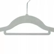 Wieszaki do szafy - Wieszak welurowy Maxi komplet 50 sztuk szary - miniaturka - grafika 1