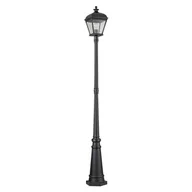Lampy ogrodowe - Bayview latarnia stojąca czarna BAYVIEW-5L-BK Elstead Lighting - miniaturka - grafika 1