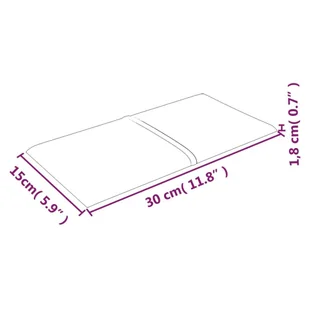 Panele ścienne, 12 szt., fioletowe, 30x15 cm, tkanina, 0,54 m² - Panele ścienne i boazeria - miniaturka - grafika 9