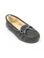 Mokasyny damskie - NICEBAY Skórzane mokasyny "Tauriel" w kolorze szarym - miniaturka - grafika 1