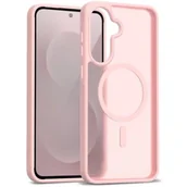 Etui i futerały do telefonów - Etui CRONG Hybrid Matte Magnetic MagSafe do Samsung Galaxy A56 5G Różowy - miniaturka - grafika 1