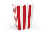 Dekoracje i nakrycia stołu na imprezę - PartyDeco Pudełko na popcorn 7x7x12,5cm 6 szt. POP12-007 - miniaturka - grafika 1
