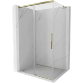 Kabiny prysznicowe - Mexen Rox L kabina prysznicowa rozsuwana 110 x 100 cm, transparent, złota - 8C2L-110-100-50-00 - miniaturka - grafika 1